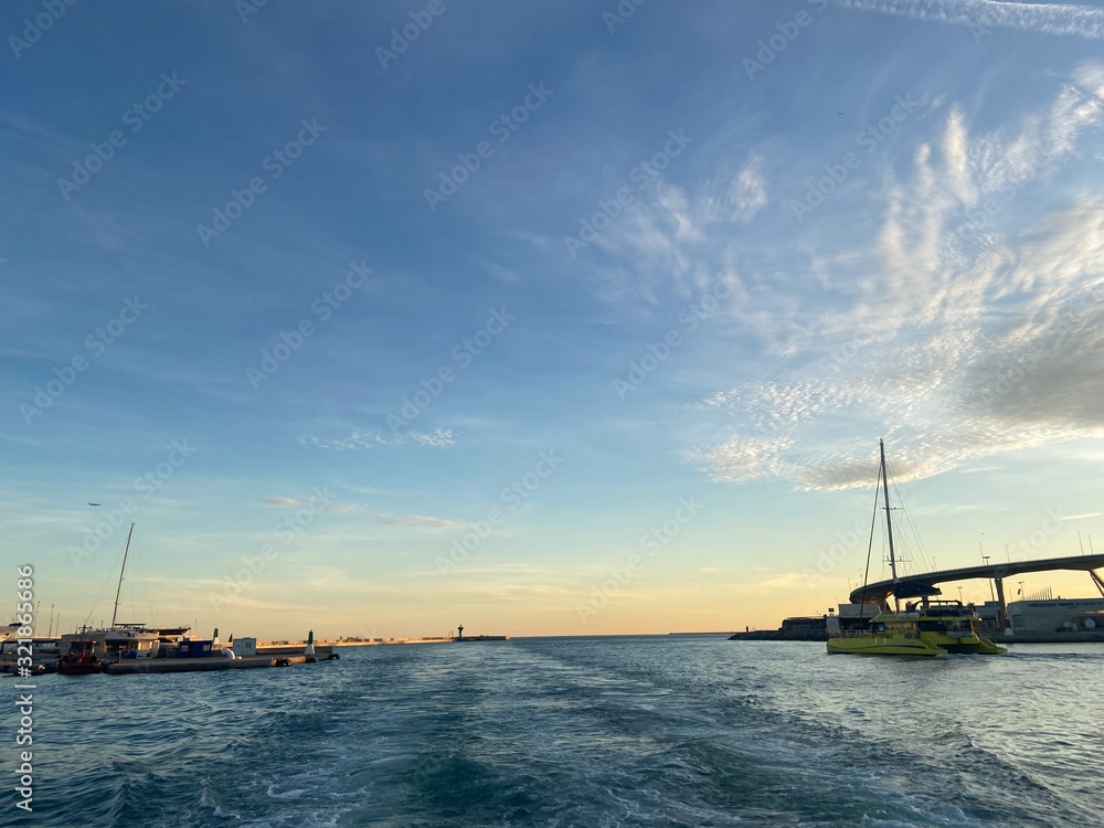 cruise ship at sunset cruise ship at sunset
