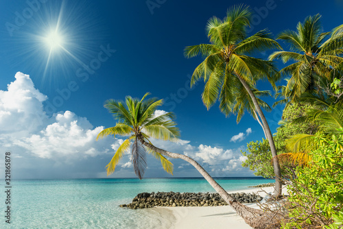 Fototapeta Naklejka Na Ścianę i Meble -  tropical paradise beach