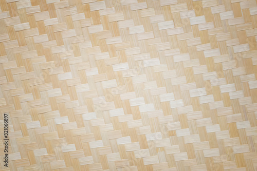 Bamboo weaving pattern texture background.