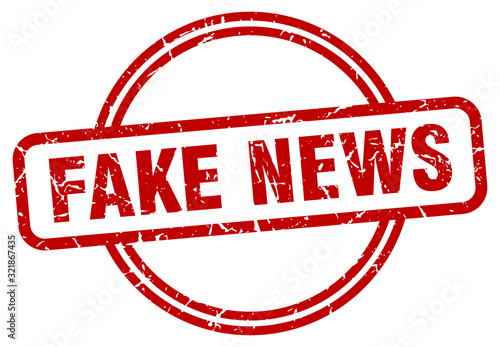 fake news stamp. fake news round vintage grunge sign. fake news