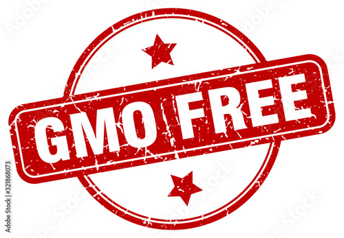 gmo free stamp. gmo free round vintage grunge sign. gmo free