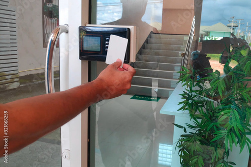 Key card, card pass,