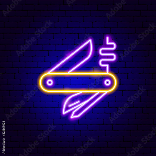 Pocket Knife Neon Sign