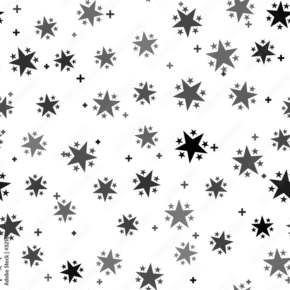 Black Star icon isolated seamless pattern on white background. Favorite, Best Rating, Award symbol. Vector Illustration Black Star icon isolated seamless pattern on white background. Favorite, Best Rating, Award symbol. Vector Illustration