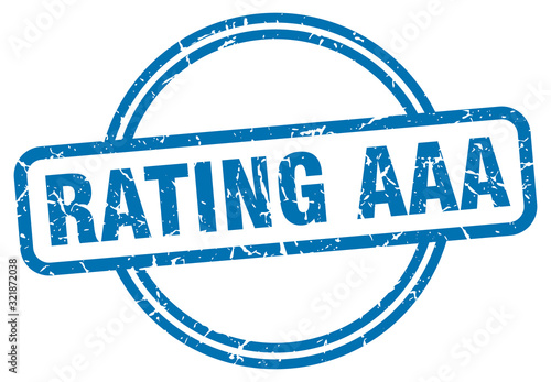 rating aaa stamp. rating aaa round vintage grunge sign. rating aaa