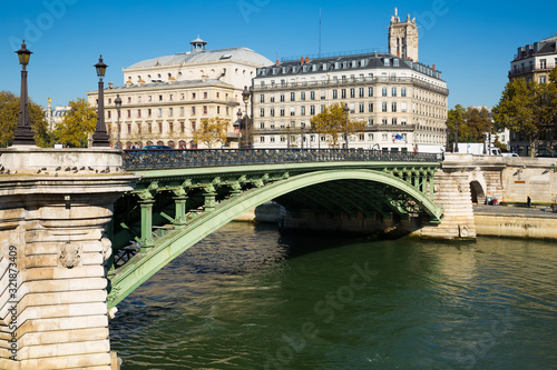 Pont Notre-Dame across Seine, Paris © JackF