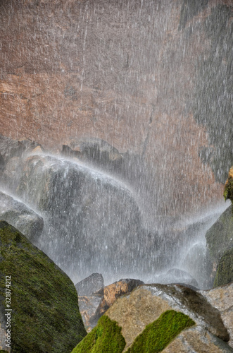 big waterfall of Yumbilla North of Peru near Chachapoyas Cuispes. Consists of 4 jumps with 896 m high photo