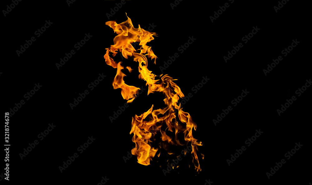 Fire flames on black background. fire on black background isolated. fire patterns Fire flames on black background. fire on black background isolated. fire patterns