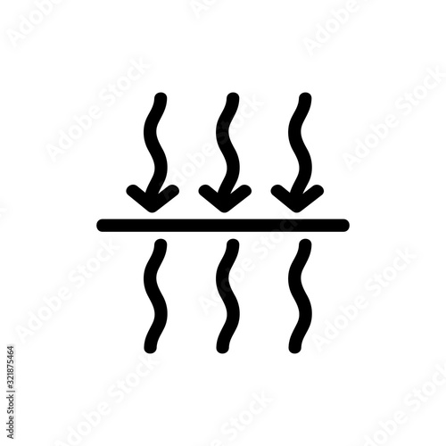 Cotton icon vector. Thin line sign. Isolated contour symbol illustration