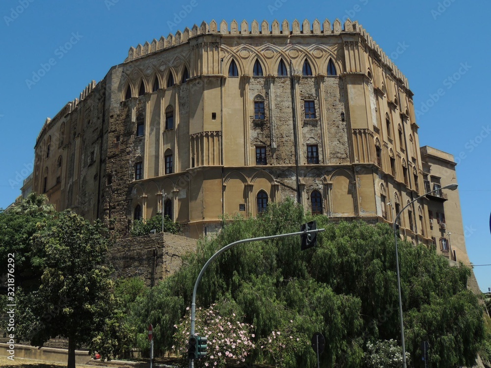 Palermo – Royal Palace facade in Renaissance style