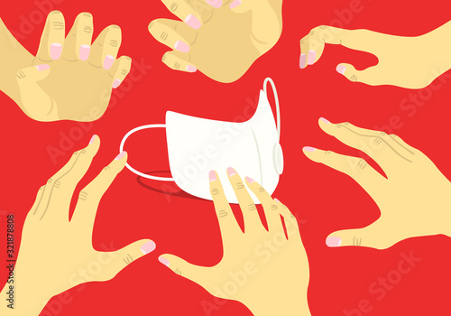 people want germ mask for protection coronavirus from wuhan china