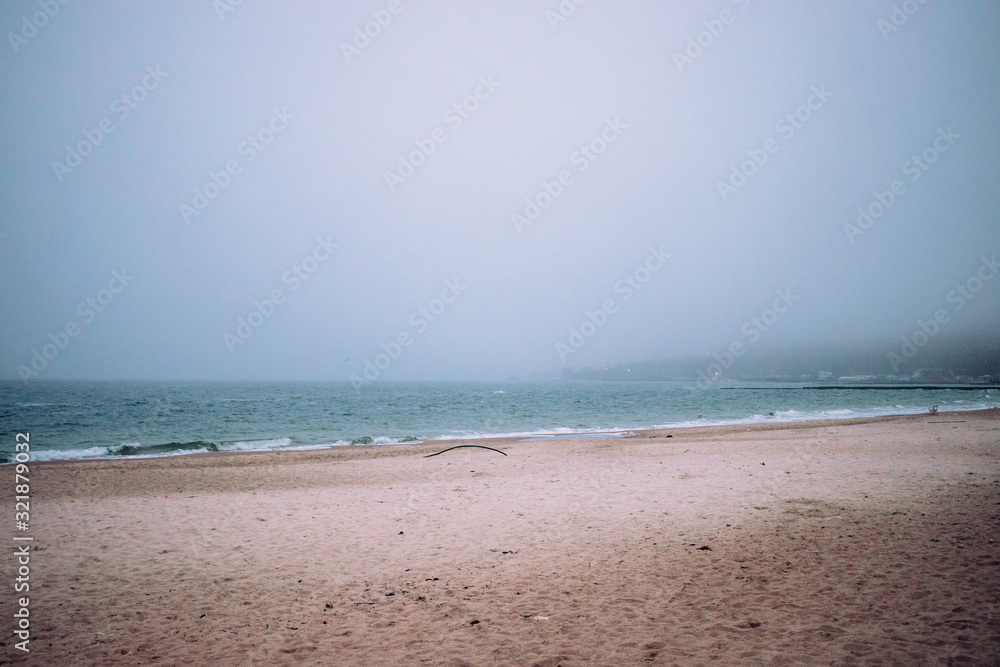 Fototapeta premium Sea landscape with sandy shore