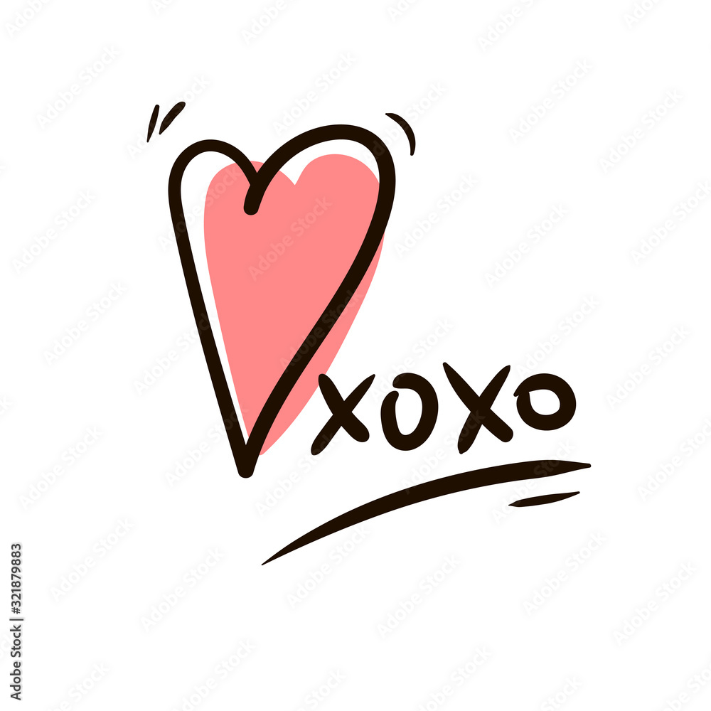 Hugs and kisses icon isolated