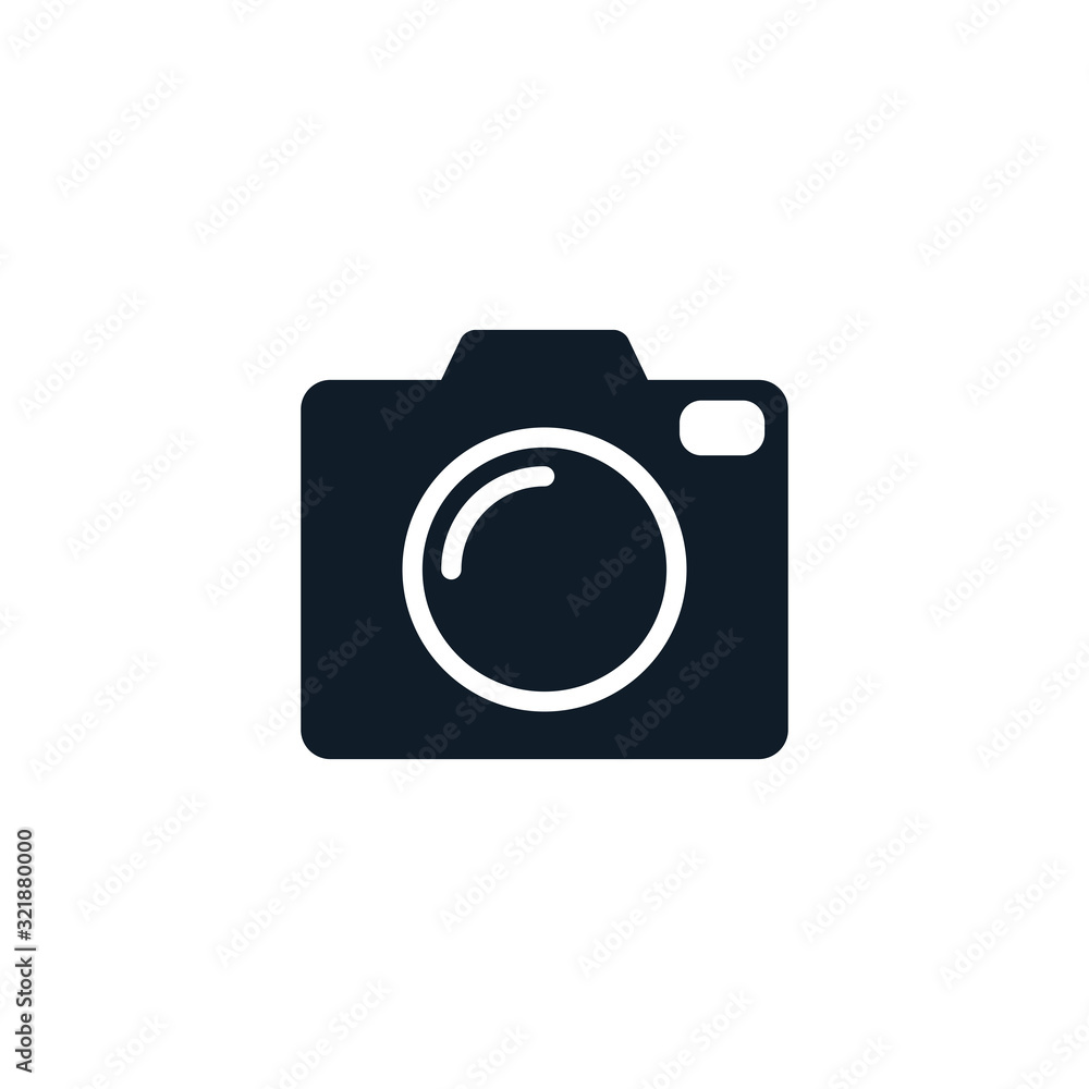 Camera icon vector logo illustration