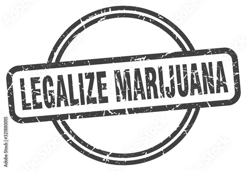 legalize marijuana stamp. legalize marijuana round vintage grunge sign. legalize marijuana