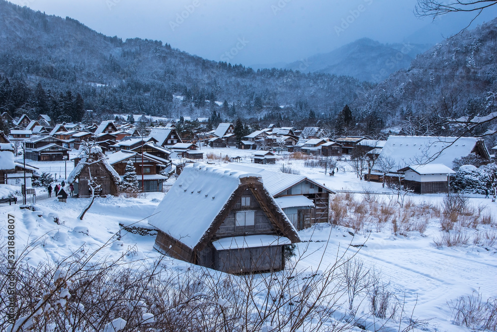 The World Heritage Ogimachi Village, The Largest village in Shirakawa-go, Takayam
