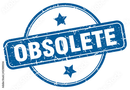 obsolete stamp. obsolete round vintage grunge sign. obsolete