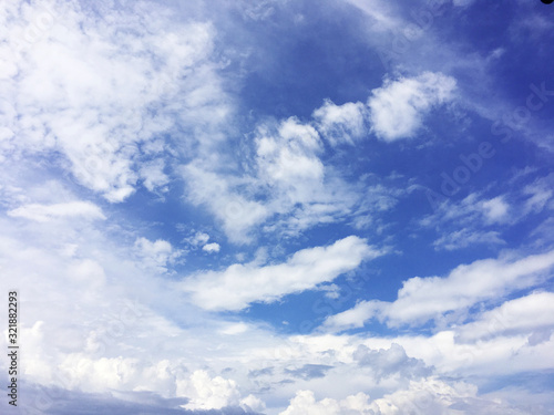 Natural Weather with White Clouds