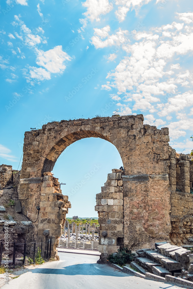 Vespasian Gate, Side, Turkey