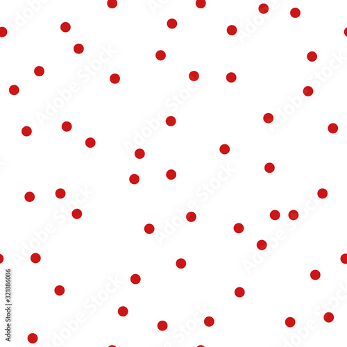 Vector seamless pattern with dots in a chaotic manner. Simple design for wrapping, wallpaper, textile