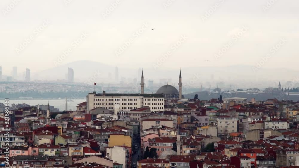 Pan right | Skyline or cityscape of Istanbul, Turkey | Silk Road Pan right | Skyline or cityscape of Istanbul, Turkey | Silk Road