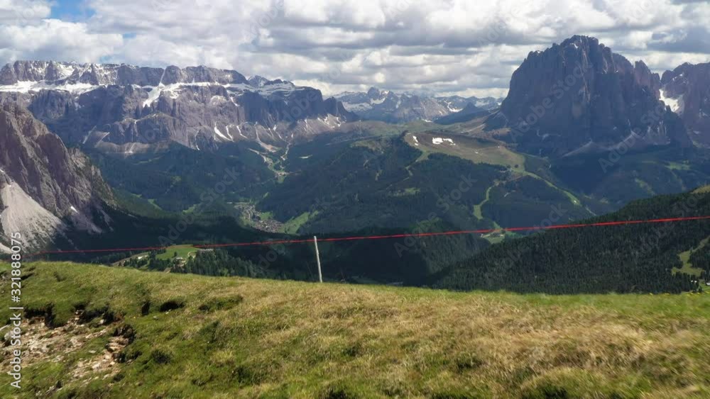 Mountain landscape in the Dolomites in Val Gardena, Italy Mountain landscape in the Dolomites in Val Gardena, Italy