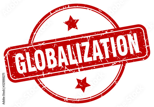 globalization stamp. globalization round vintage grunge sign. globalization