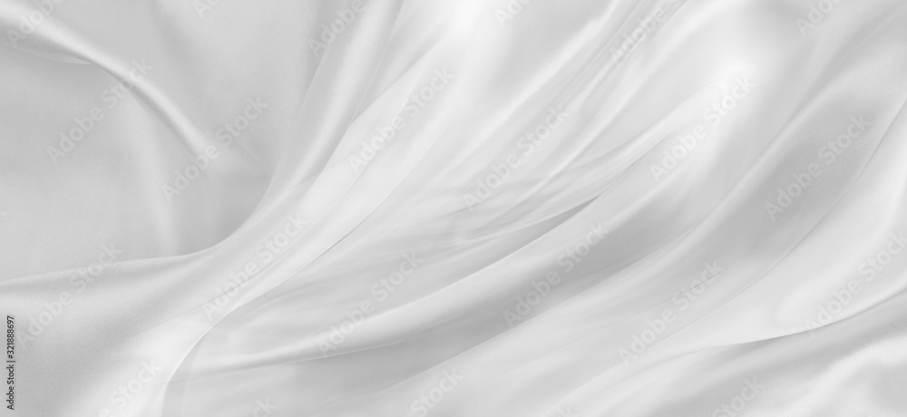 White silk fabric texture