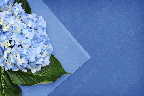 Background with blue papers...