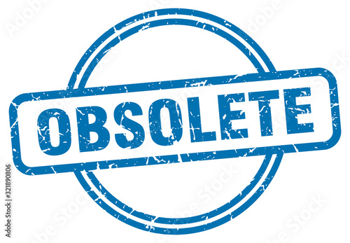 obsolete stamp. obsolete round vintage grunge sign. obsolete
