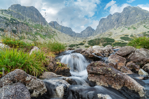 Fototapeta Naklejka Na Ścianę i Meble -  stream flowing in the mountains
