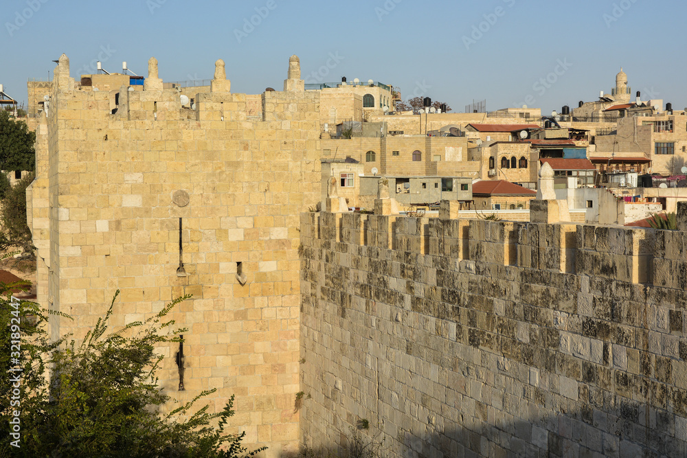 Jerusalem, the walls of the Old City.