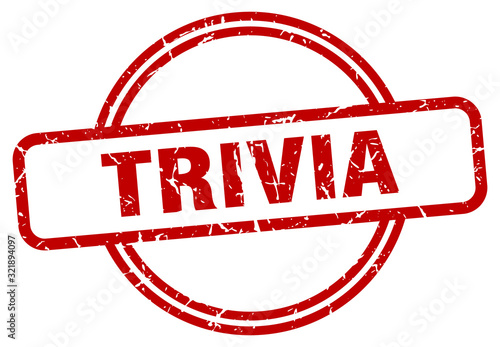 trivia stamp. trivia round vintage grunge sign. trivia