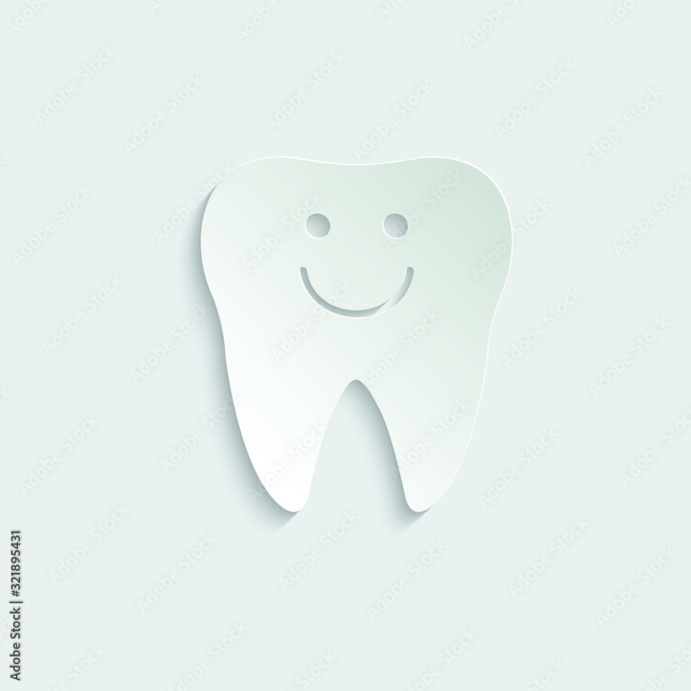 paper Tooth black vector icon paper Tooth black vector icon