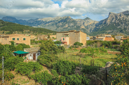 Wallpaper Mural view over Deia town at the west coast of Mallorca, Spain Torontodigital.ca