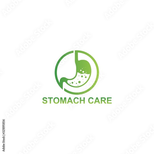 stomach care logo design template, vector Illustration