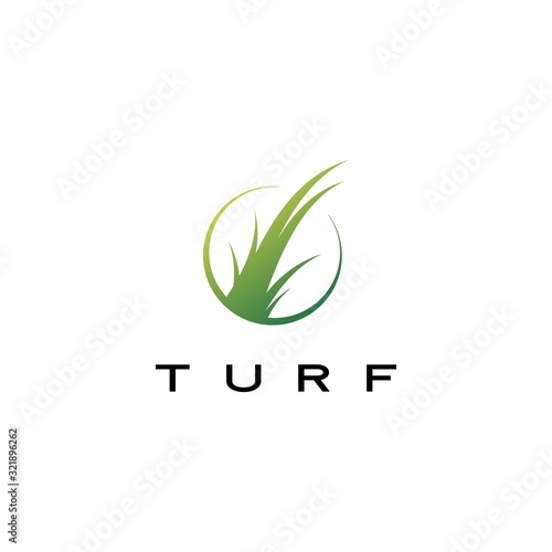 turf logo vector icon illustration