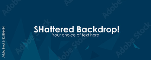 Background with triangles and shattered pieces 