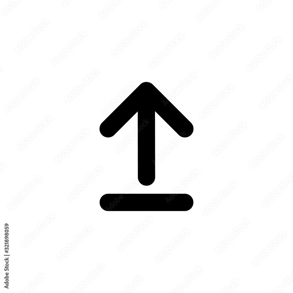 Upload vector icon, cloud storage symbol. Flat vector illustration for web site or mobile app isolated on white Upload vector icon, cloud storage symbol. Flat vector illustration for web site or mobile app isolated on white