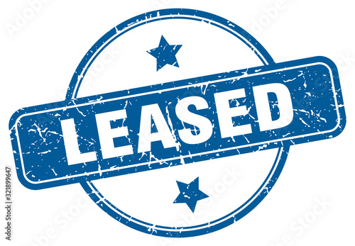 leased stamp. leased round vintage grunge sign. leased