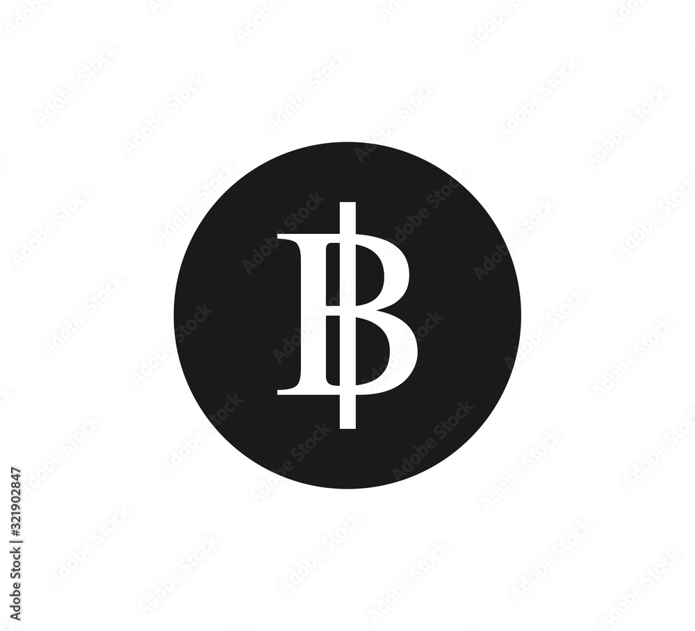 Thailand, baht icon. Vector illustration, flat design Thailand, baht icon. Vector illustration, flat design