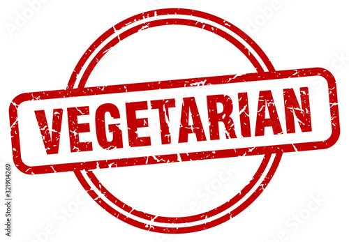 vegetarian stamp. vegetarian round vintage grunge sign. vegetarian