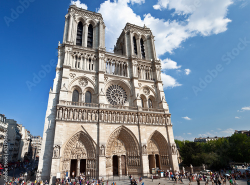 Notre Dame Cathedral of Paris France in Europe