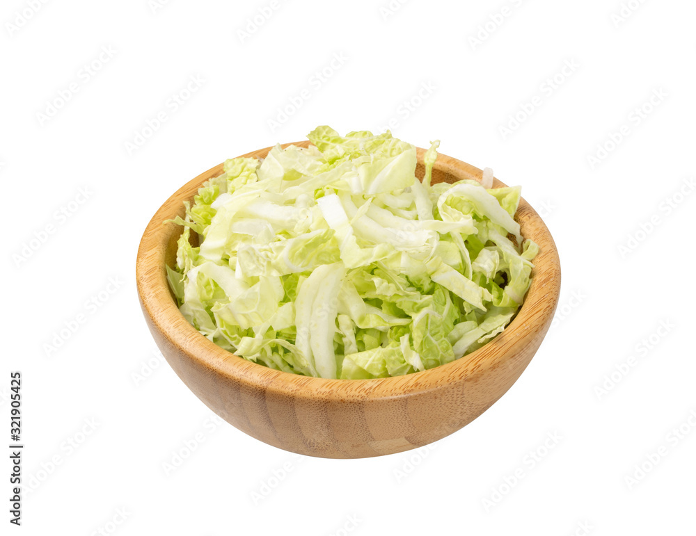 Heap of Chopped Chinese Cabbage, Napa Cabbage or Wombok Heap of Chopped Chinese Cabbage, Napa Cabbage or Wombok