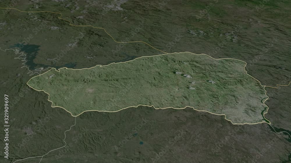 Cabañas, department with its capital, zoomed and extruded on the satellite map of El Salvador in the conformal Stereographic projection. Animation 3D Cabañas, department with its capital, zoomed and extruded on the satellite map of El Salvador in the conformal Stereographic projection. Animation 3D