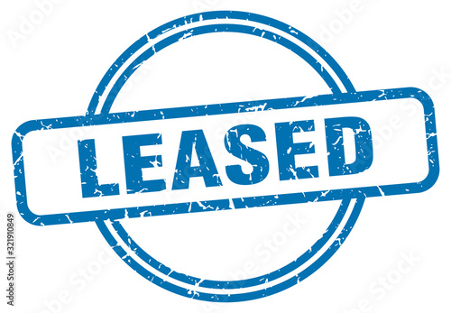 leased stamp. leased round vintage grunge sign. leased