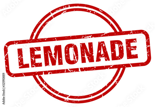 lemonade stamp. lemonade round vintage grunge sign. lemonade