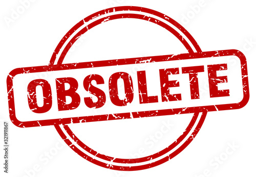 obsolete stamp. obsolete round vintage grunge sign. obsolete