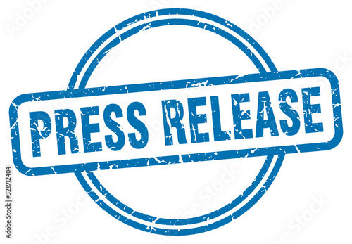 press release stamp. press release round vintage grunge sign. press release