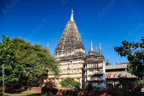 Mahabodhi temple at the archaeological site of Bagan in Myanmar
